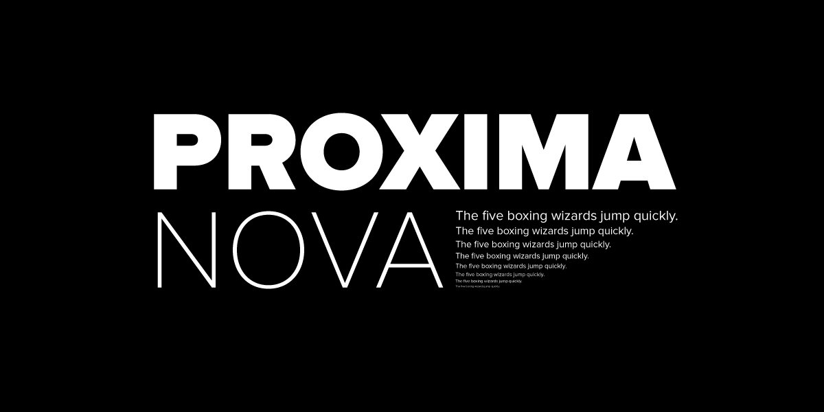 proxima nova free download zip