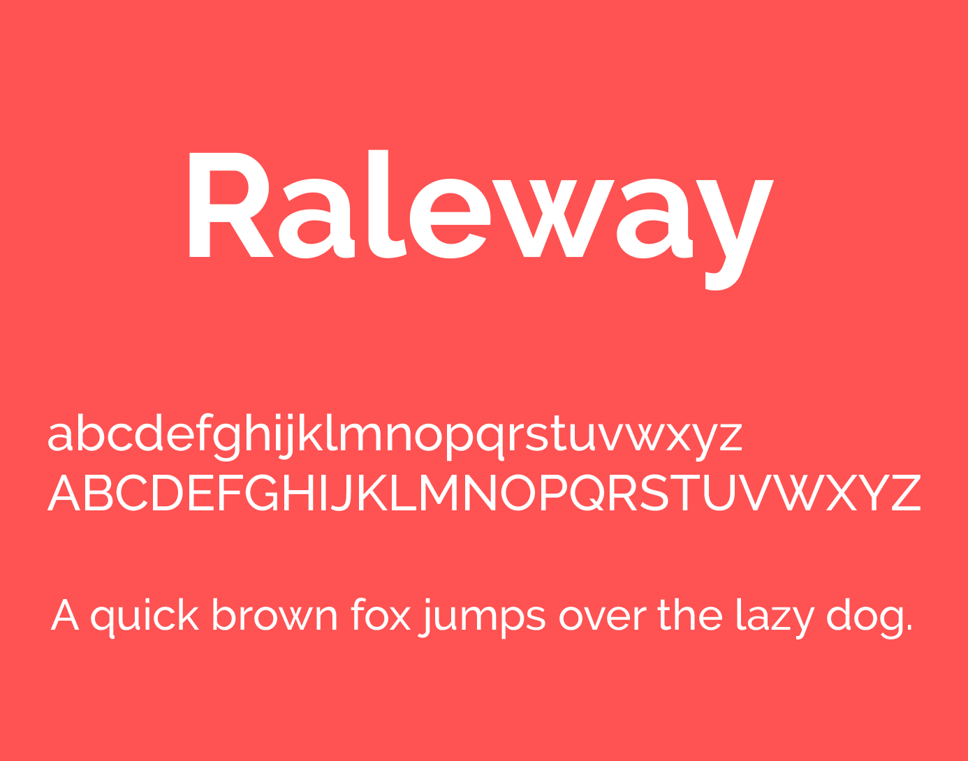 Raleway - best fonts for resumes & CV's